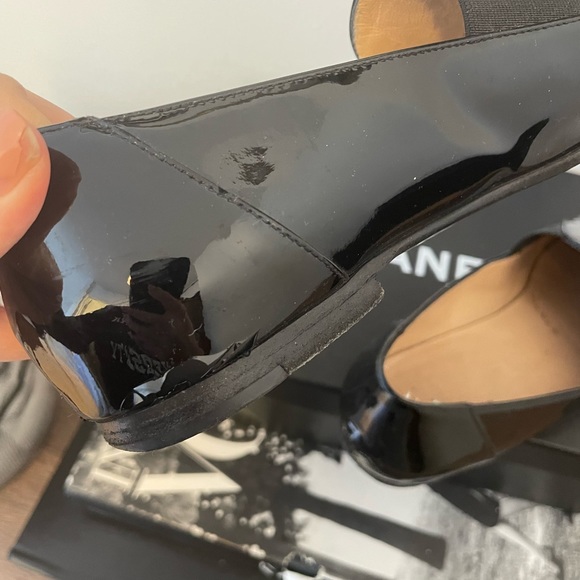 Chanel black patent leather loafers - Picture 8 of 9